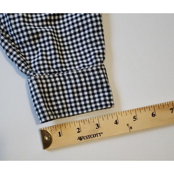 Ralph Lauren Button Shirt Mens 2XLT Black White Plaid Long Sleeve Long Arms Tall - Picture 9 of 9